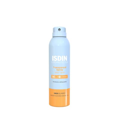 FOTOPROTECTOR ISDIN 50+ TRANSPARENT SPRAY WET SKIN (PROTECTOR SOLAR CORPORAL EN SPRAY)